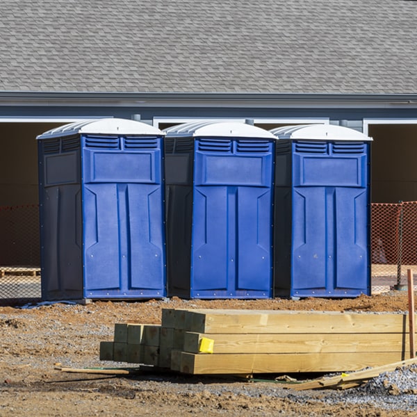 how can i report damages or issues with the portable restrooms during my rental period in West Warren